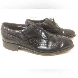 Florsheim Men’s Lexington Black Leather wingtip Oxford 17066 size 9